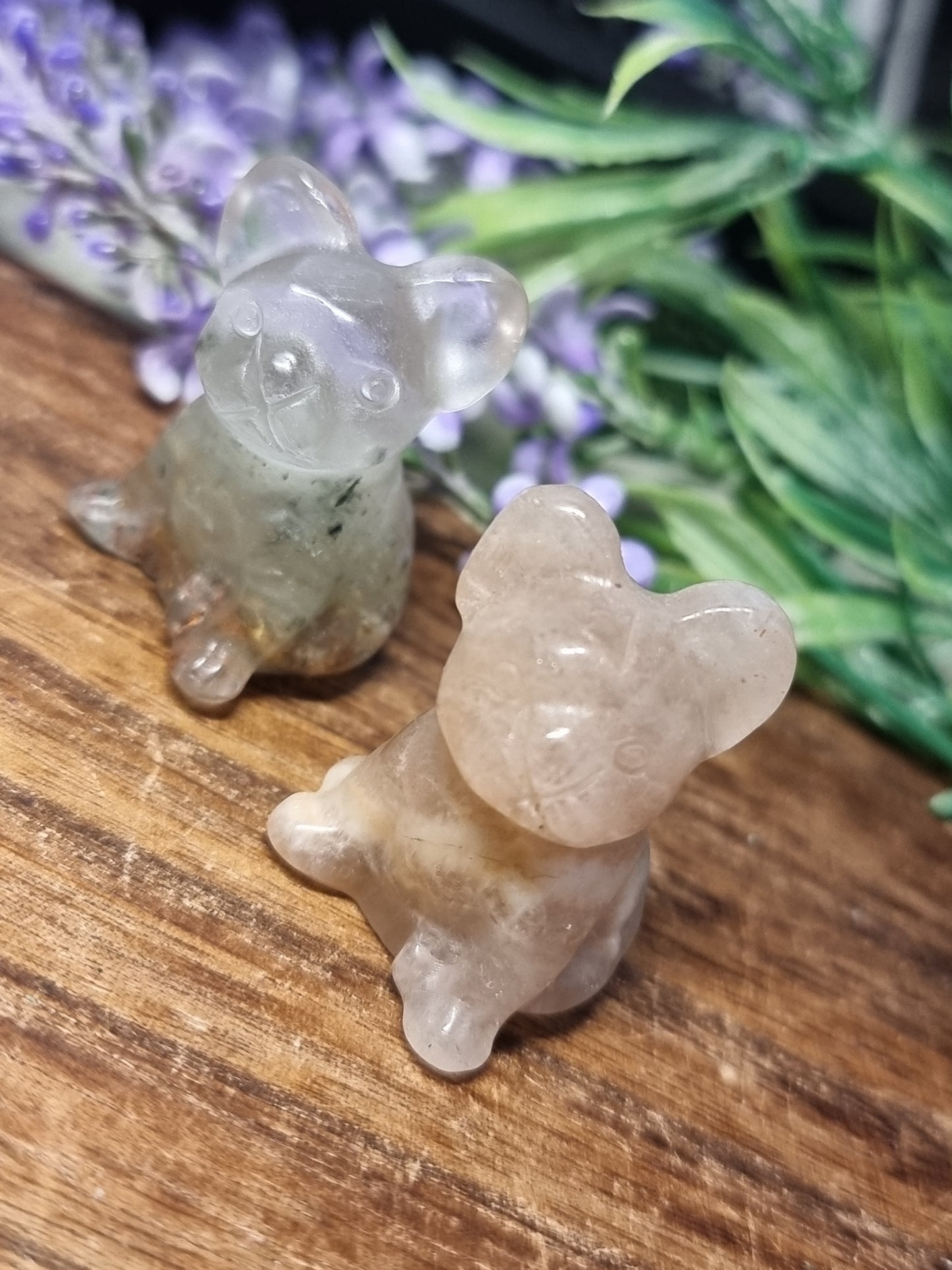 Frenchie dog carvings