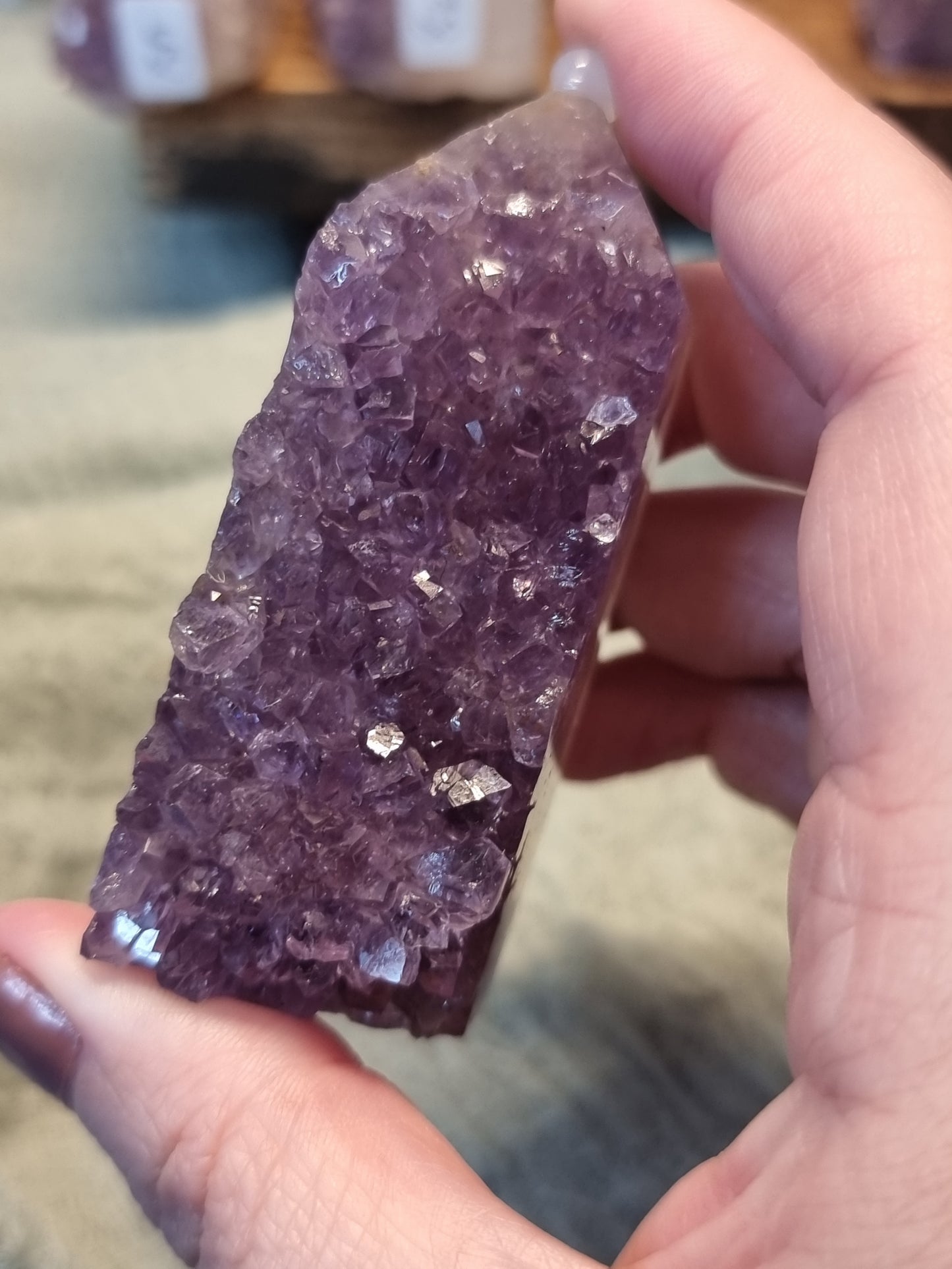 Amethyst druzy towers