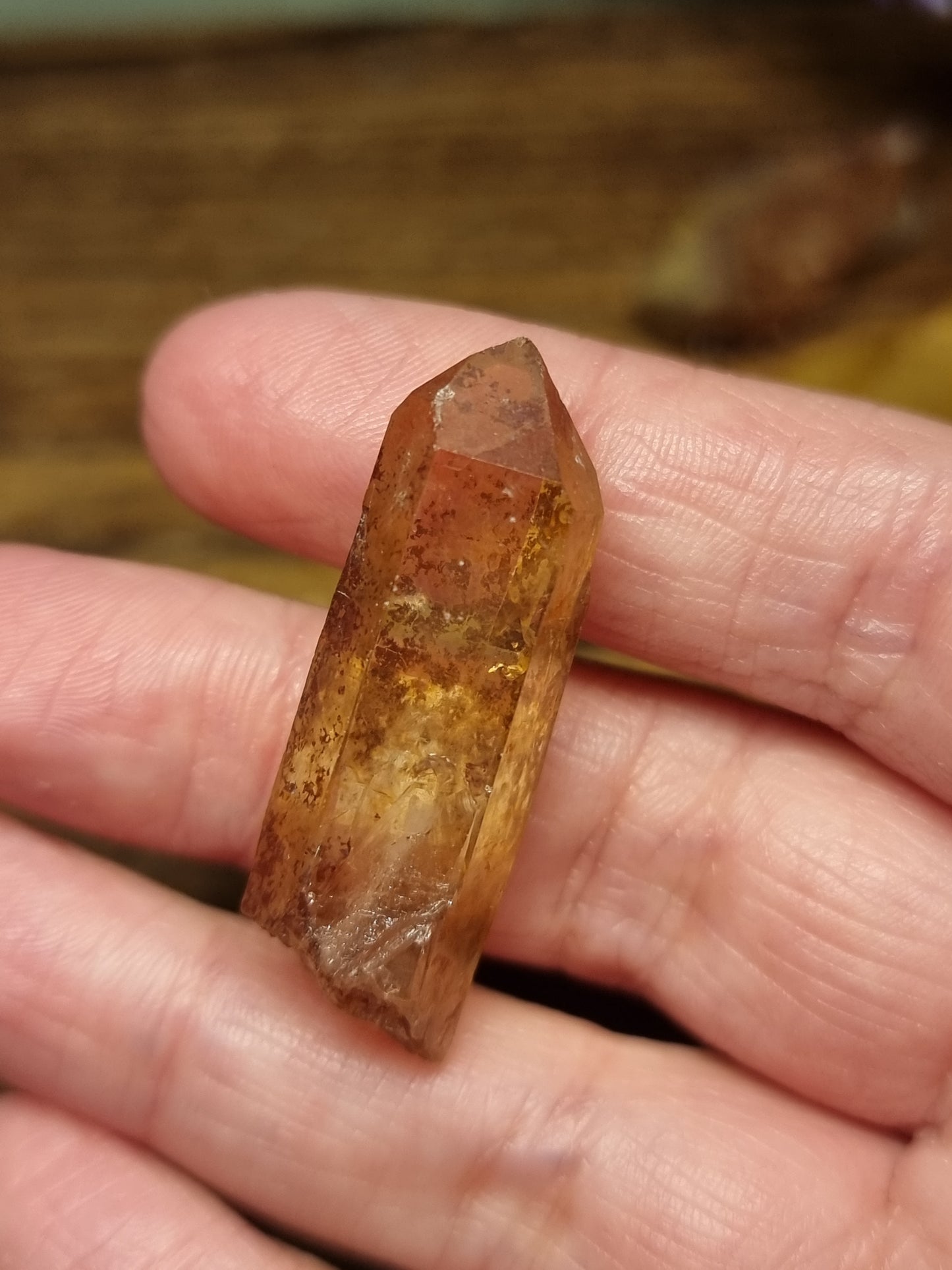 Tangerine quartz points