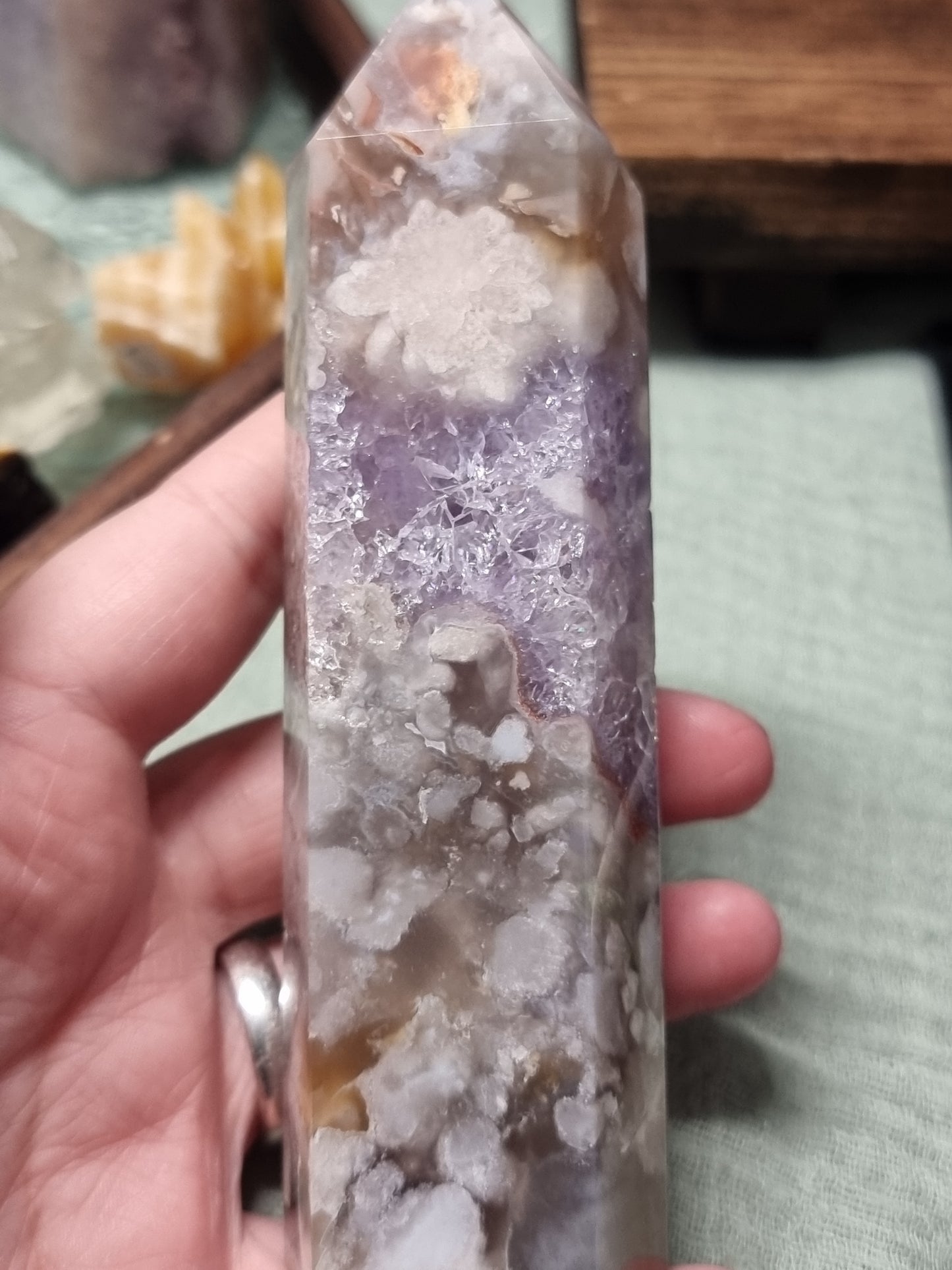 Pink amethyst towers
