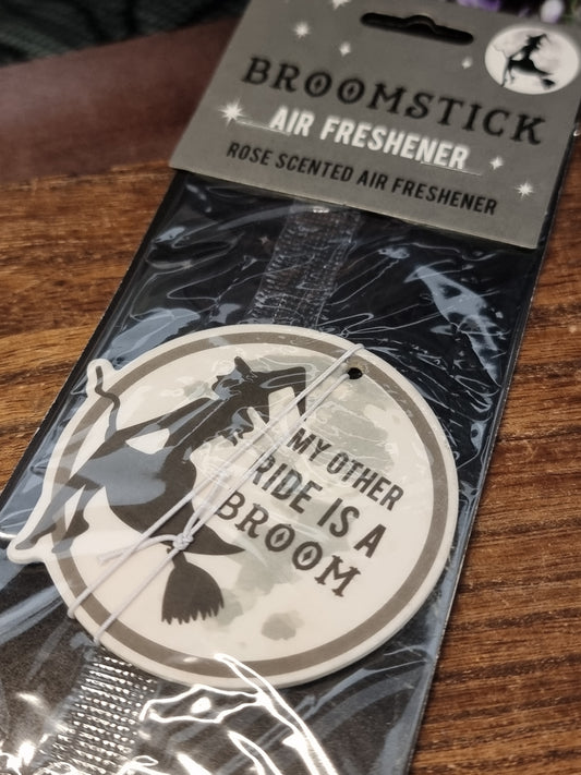 Broomstick air freshener