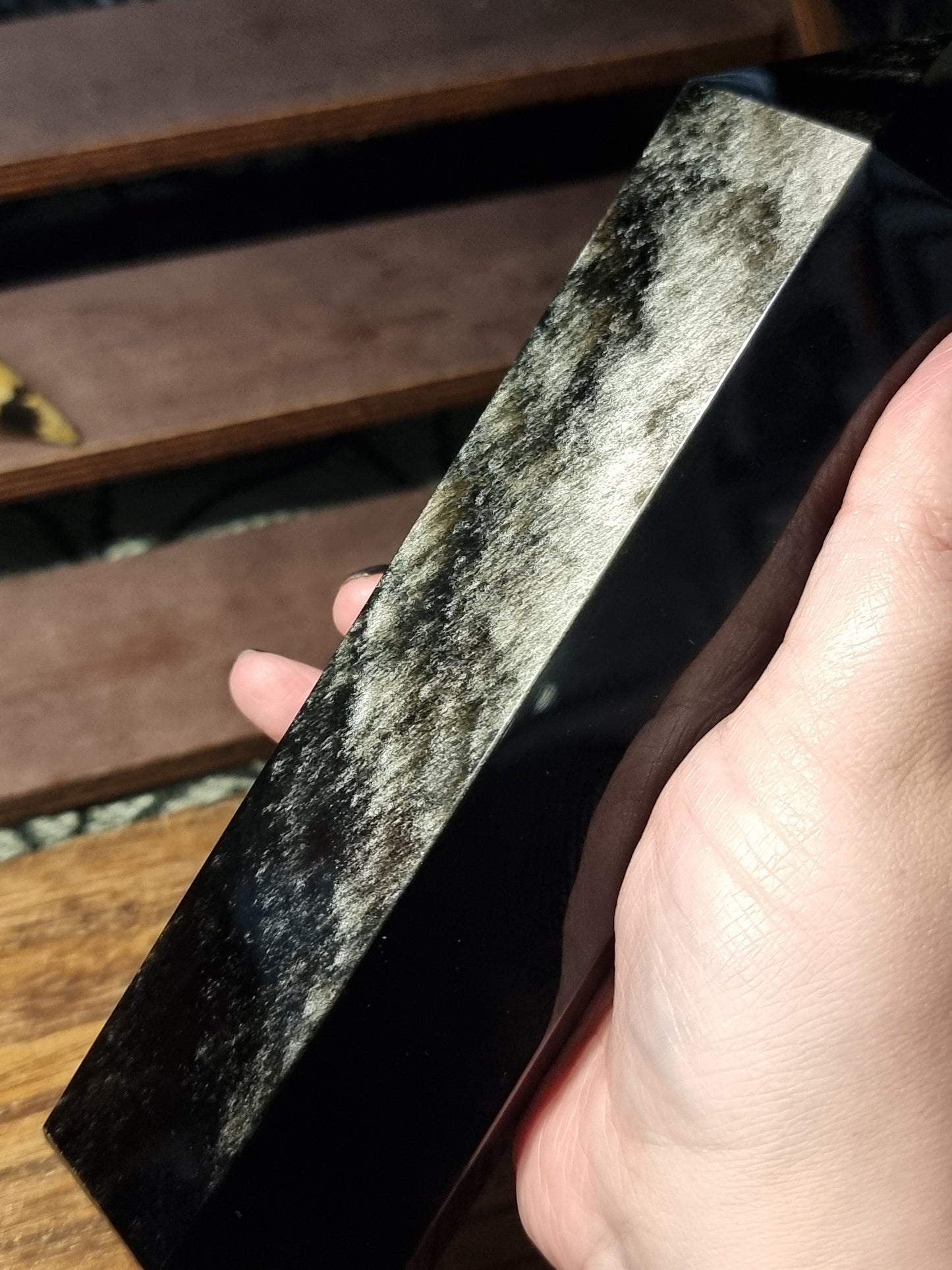 Silver obsidian large tower