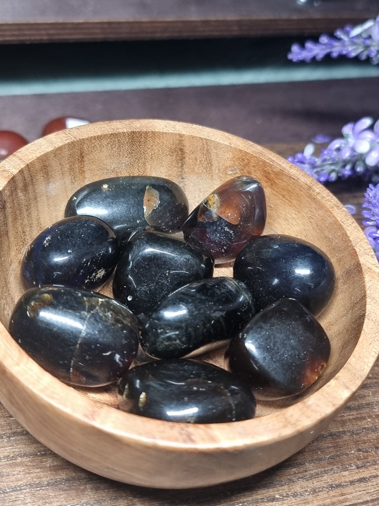 Blue Amber tumblestones