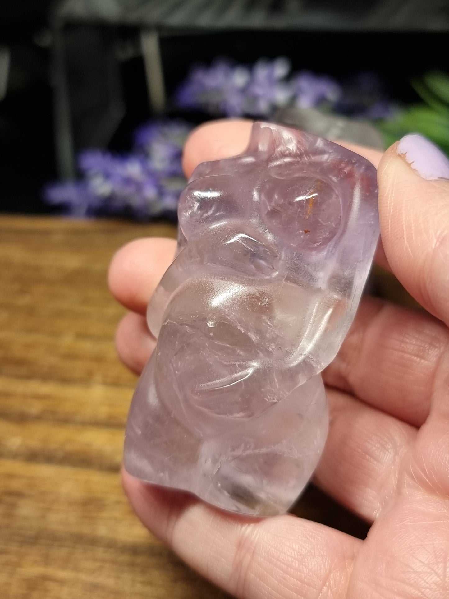 Amethyst Pregnant body carvings