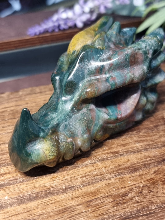 Ocean jasper dragon head