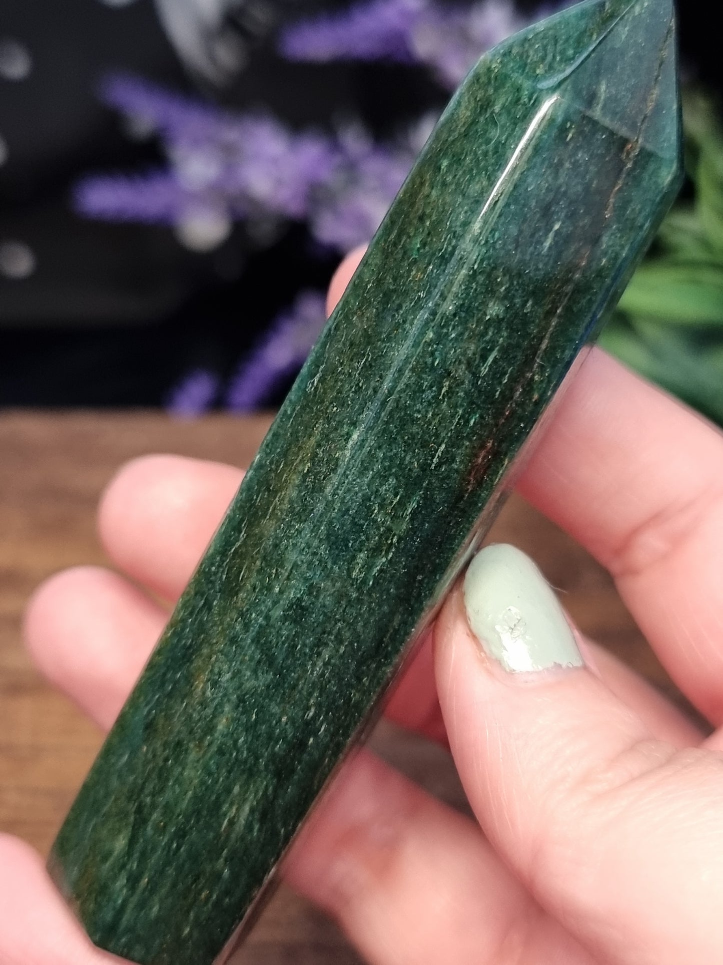Green mica (Fuchsite) towers
