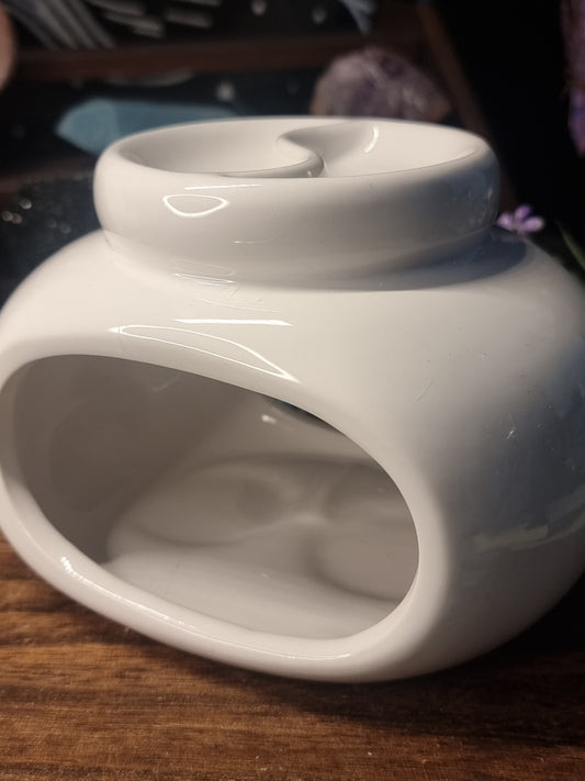 White double oil burner