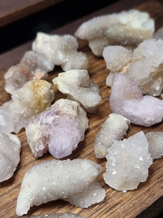 Spirit quartz clusters