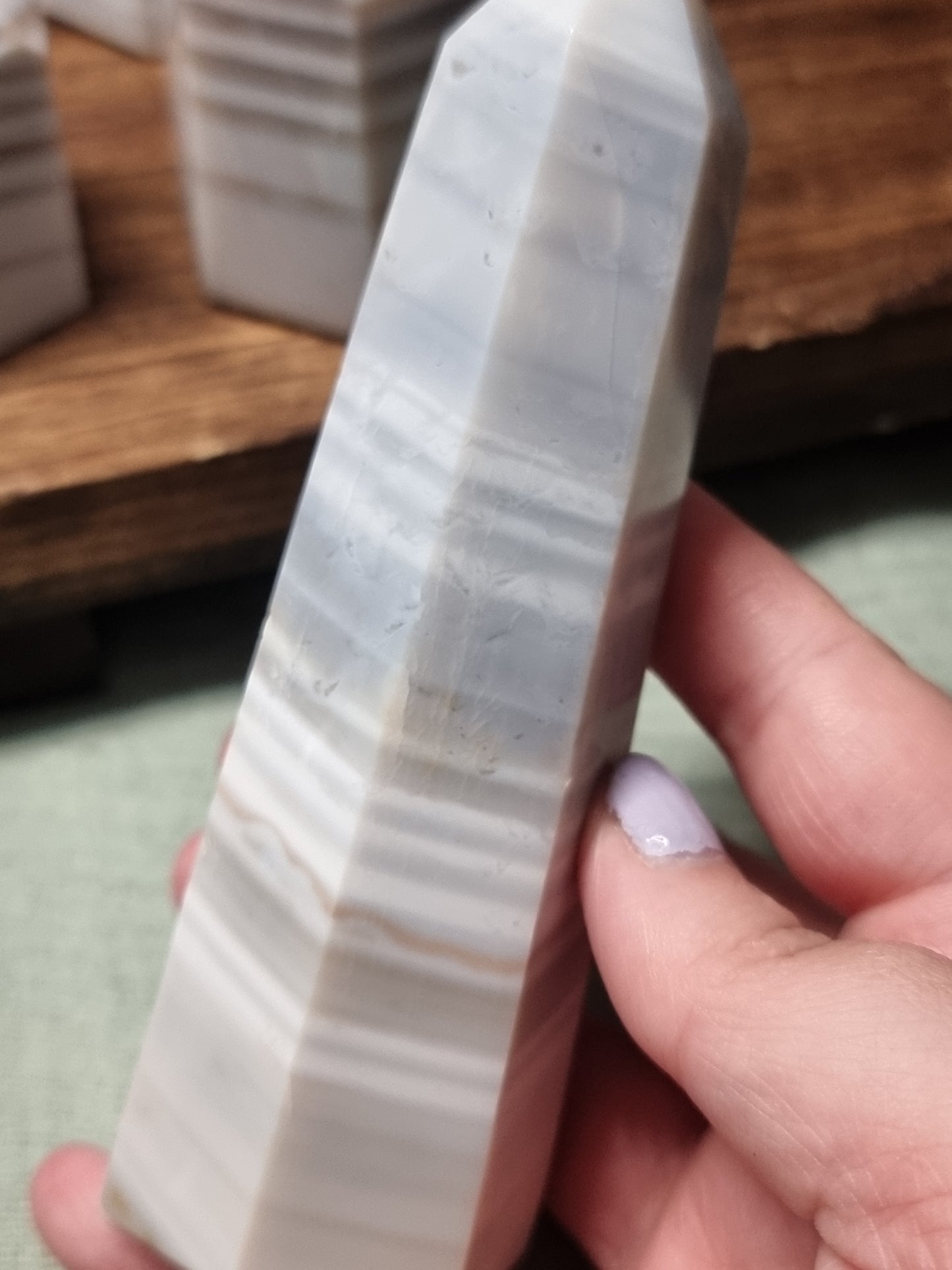 Banded agate towers