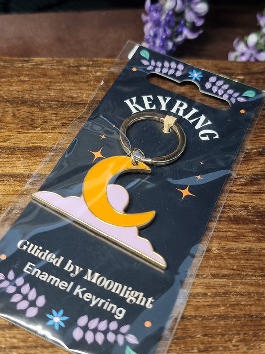 Guided by moonlight keyring