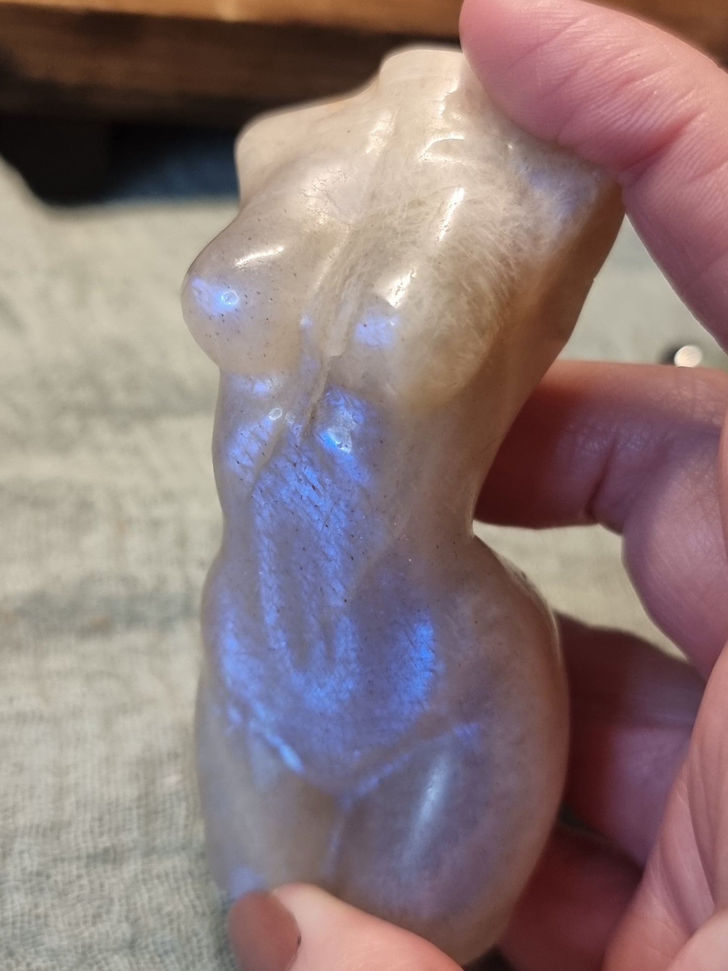Moonstone body carving