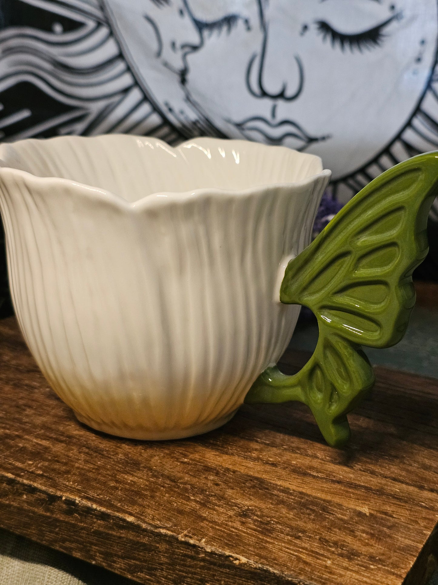 Flower fairy ceramic teacup - XL