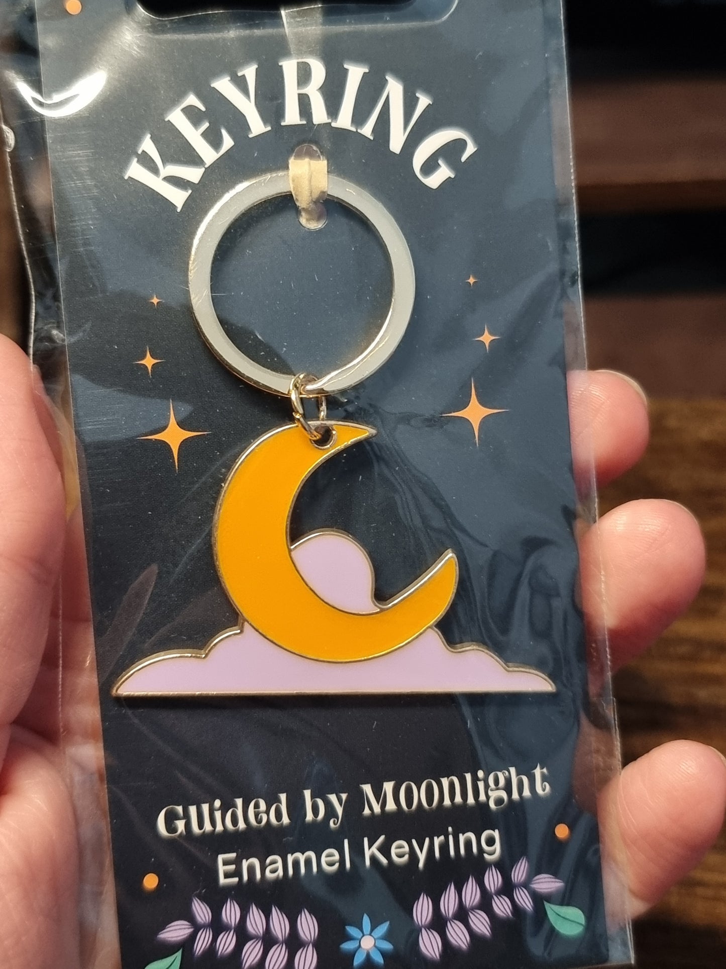 Guided by moonlight keyring