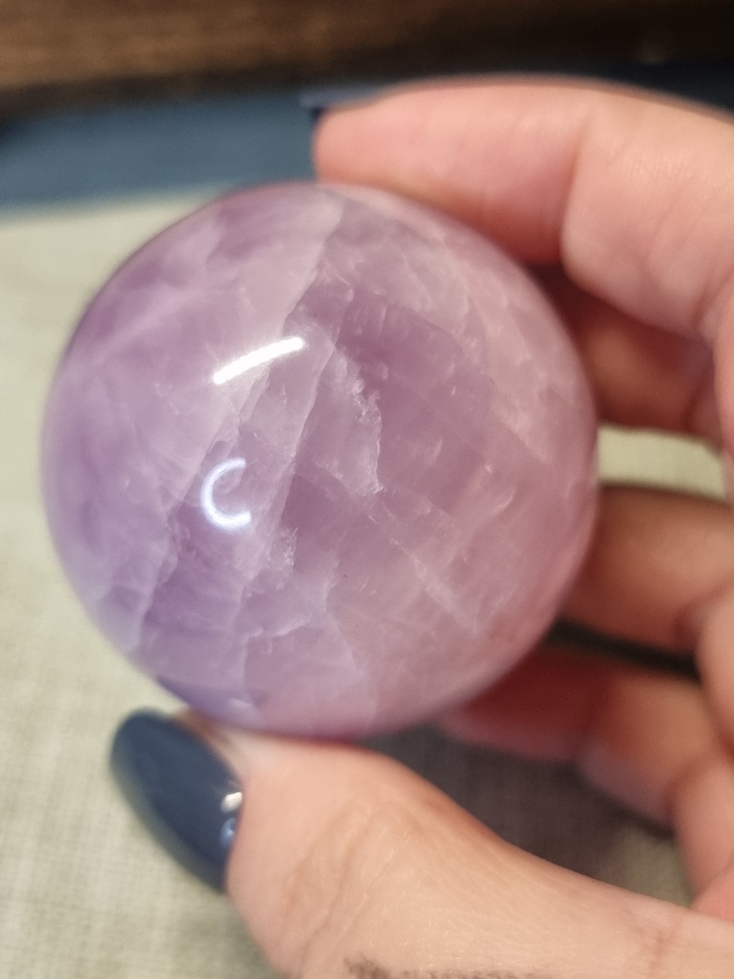 Kunzite spheres