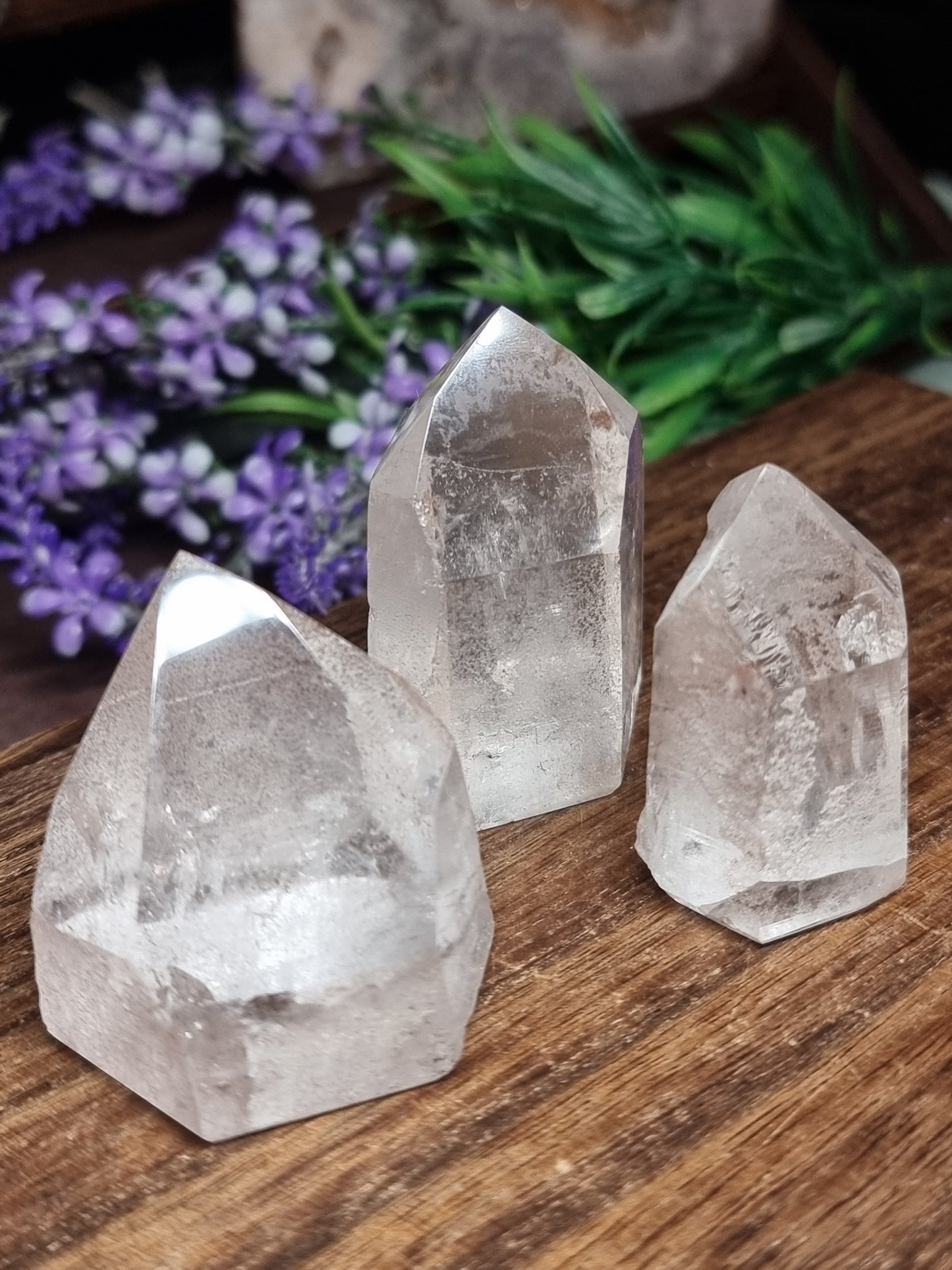 Lemurian quartz points