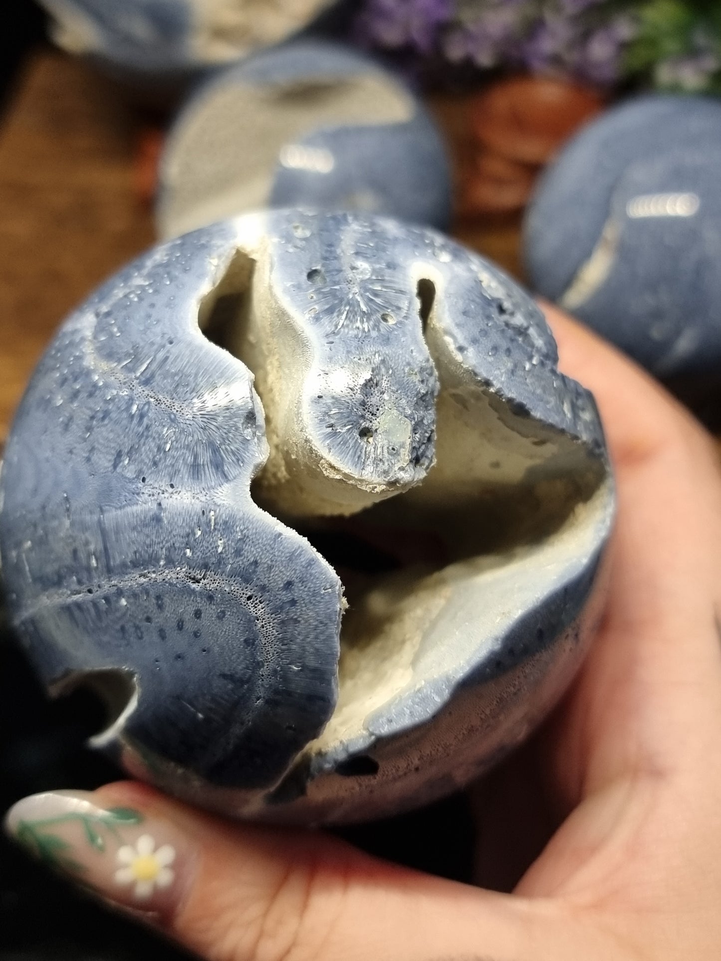 Blue coral spheres (natural)
