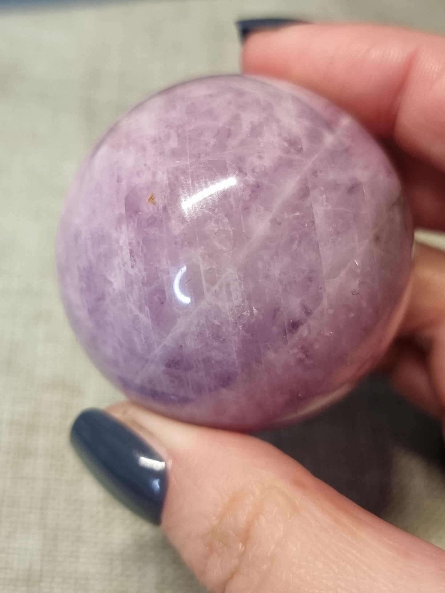Kunzite spheres