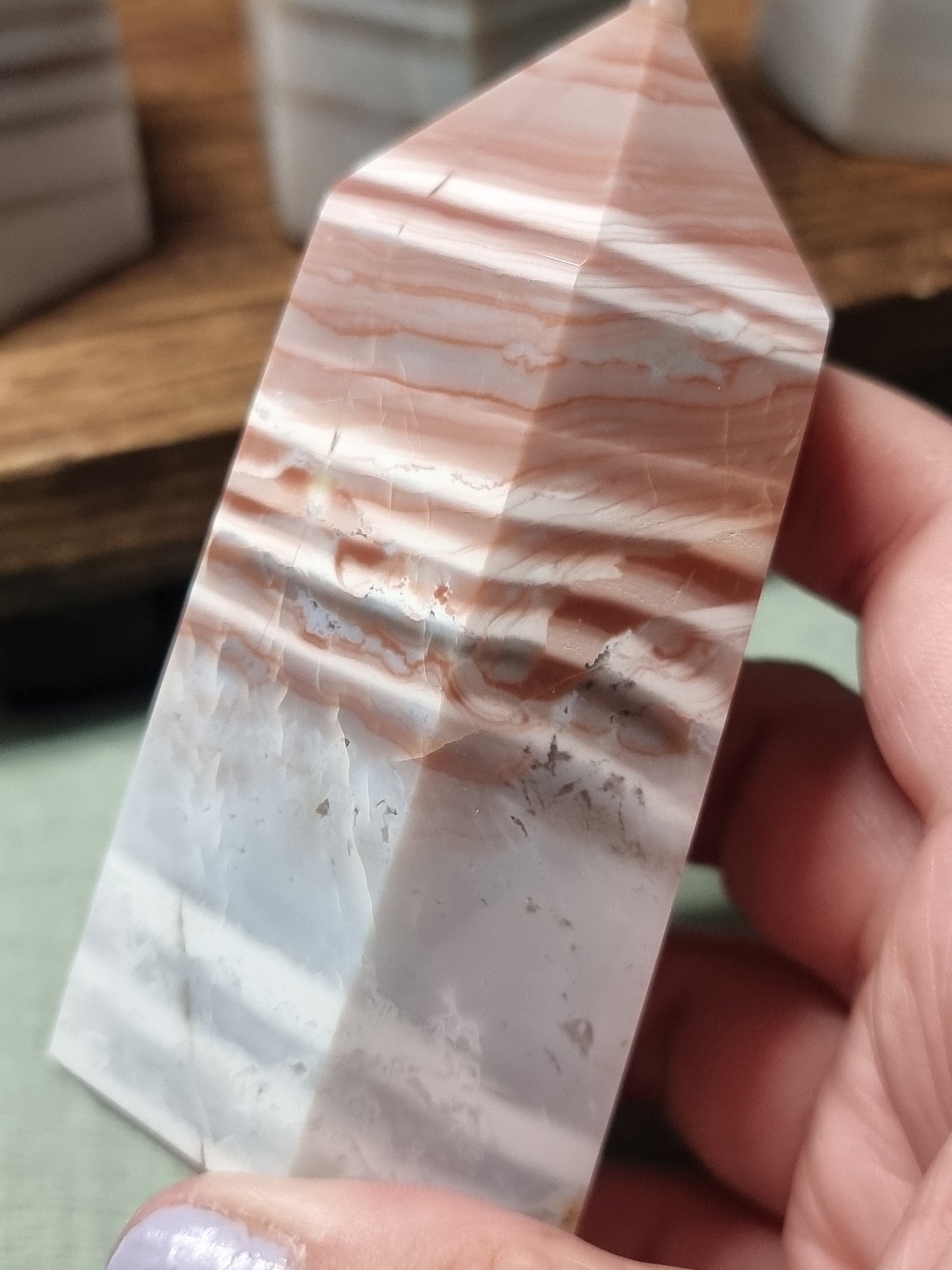 Banded agate towers