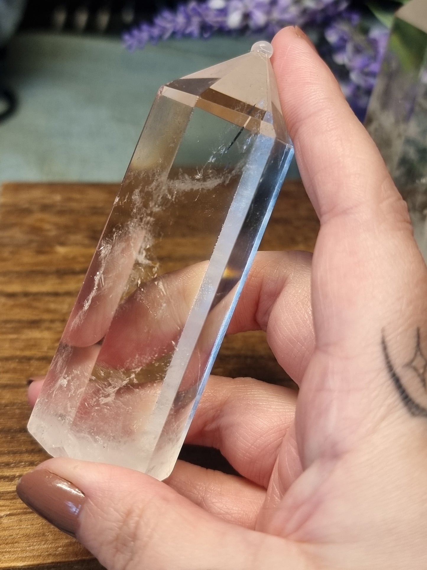 Clear quartz towers