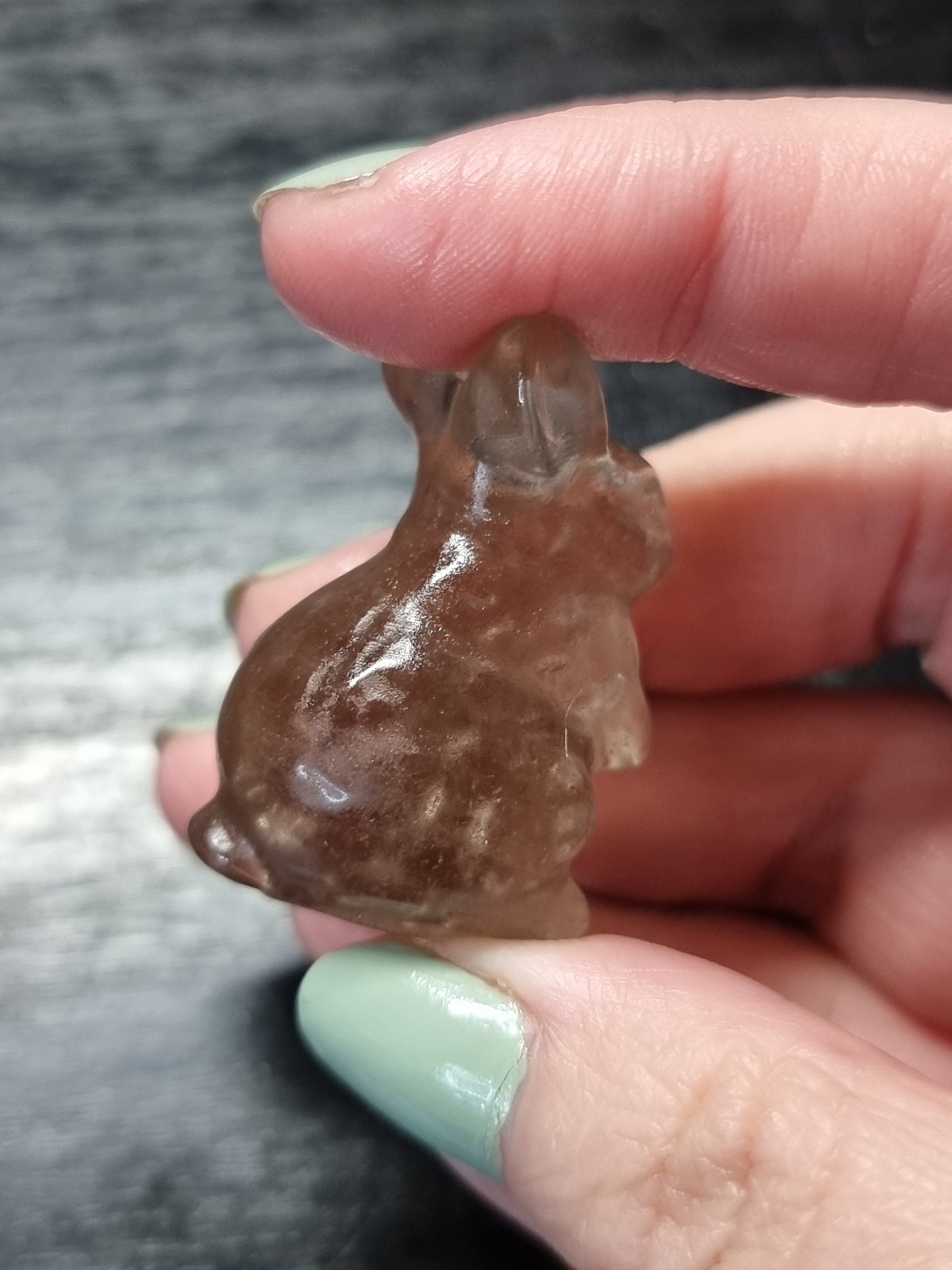 Smokey quartz rabbit