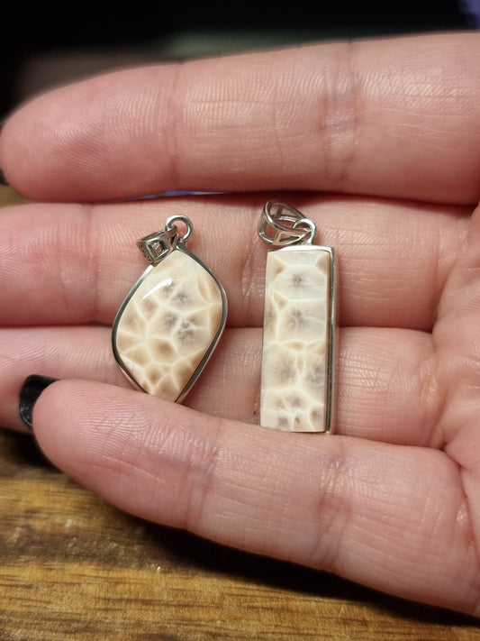 Natrolite s925 pendants