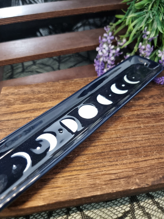 Blue moon phase incense ash catcher