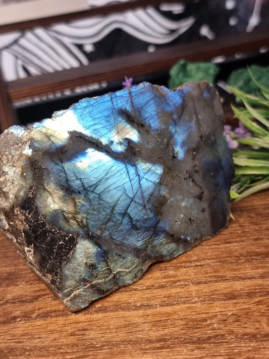 Labradorite part polished freeform