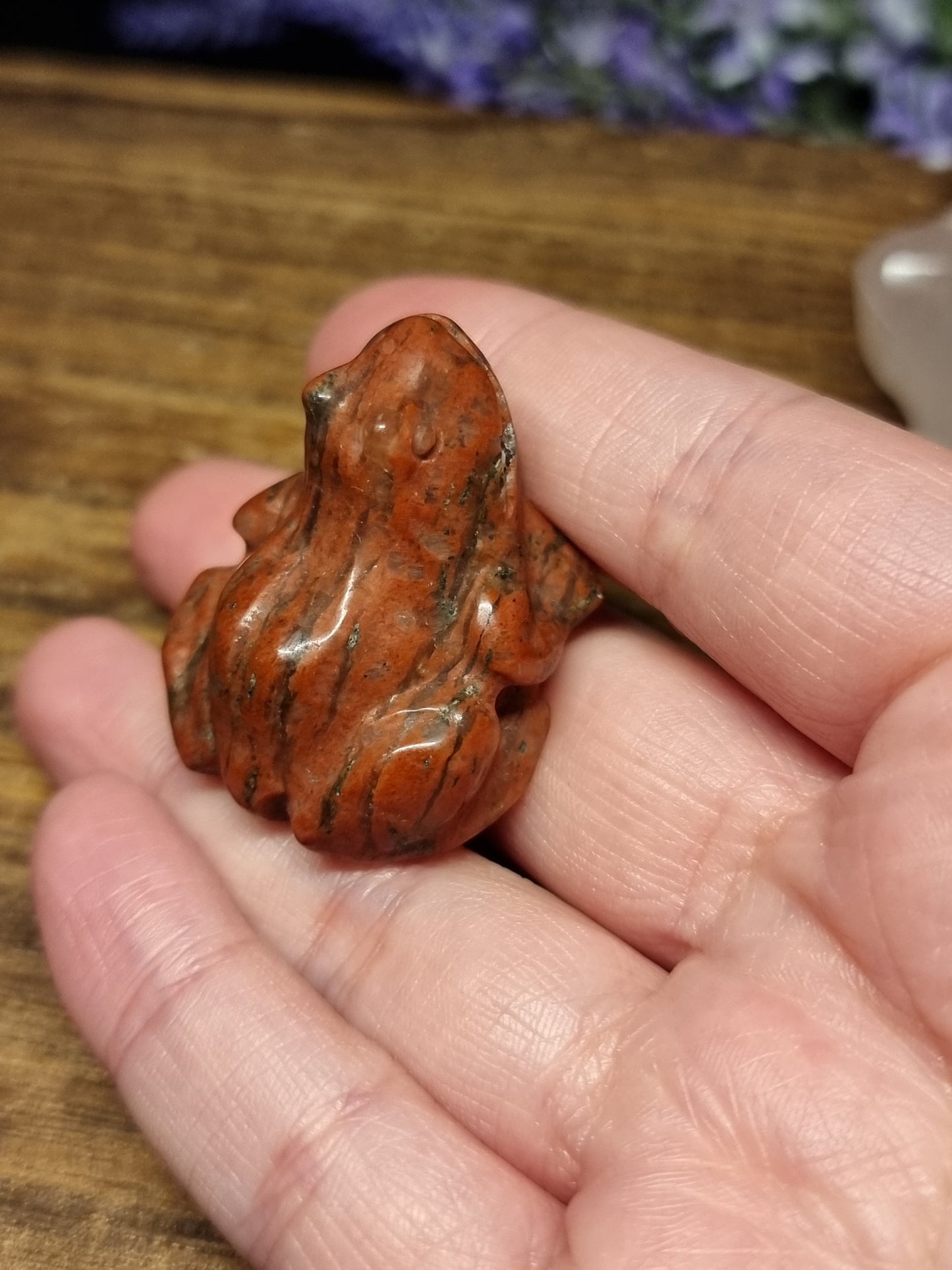 Frog carvings