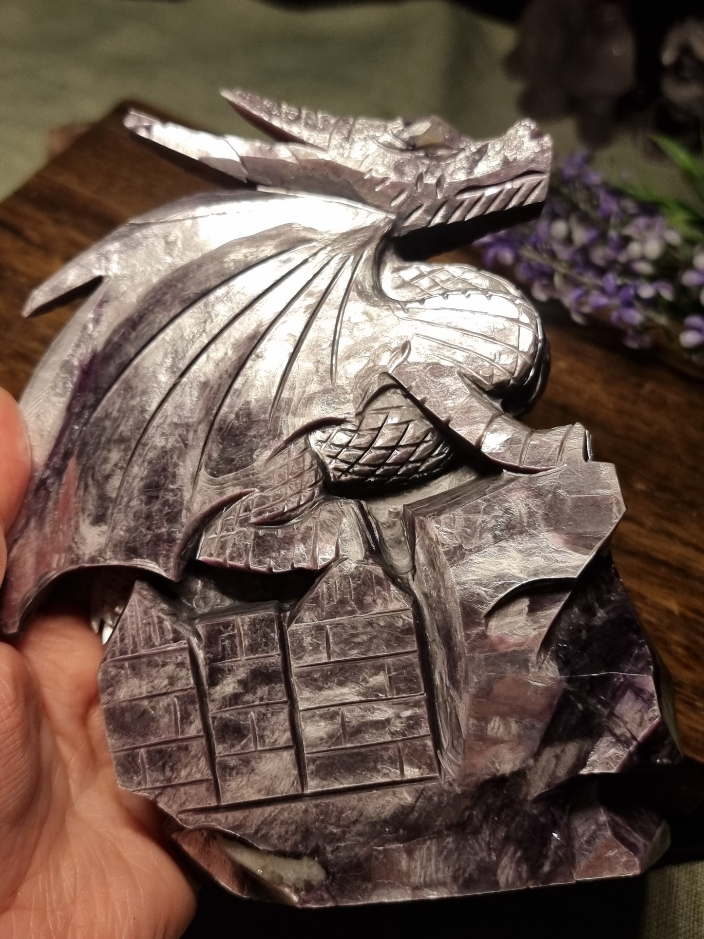 Purple mica dragon *imperfect