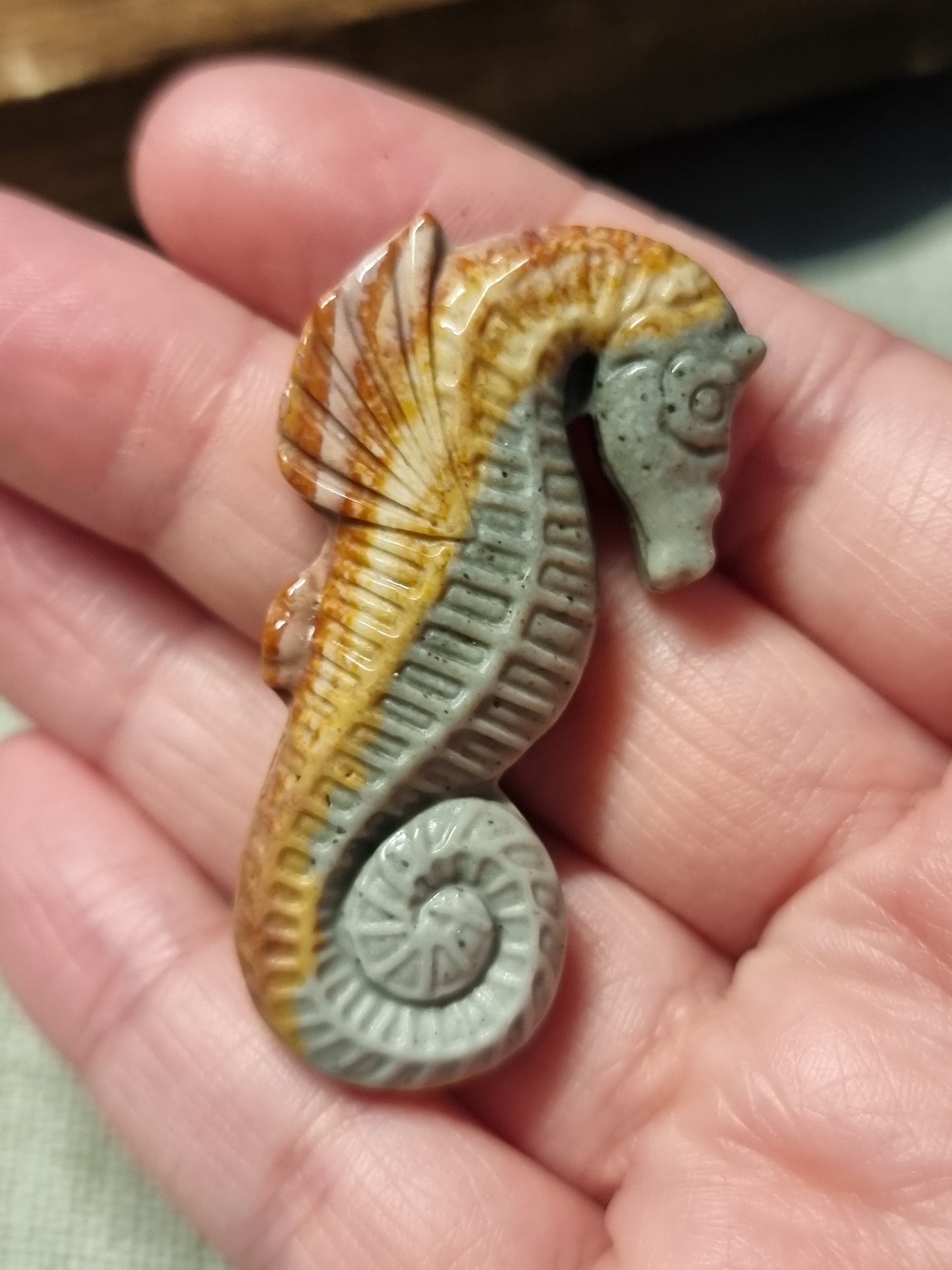 Wild horse picture jasper seahorse carvings