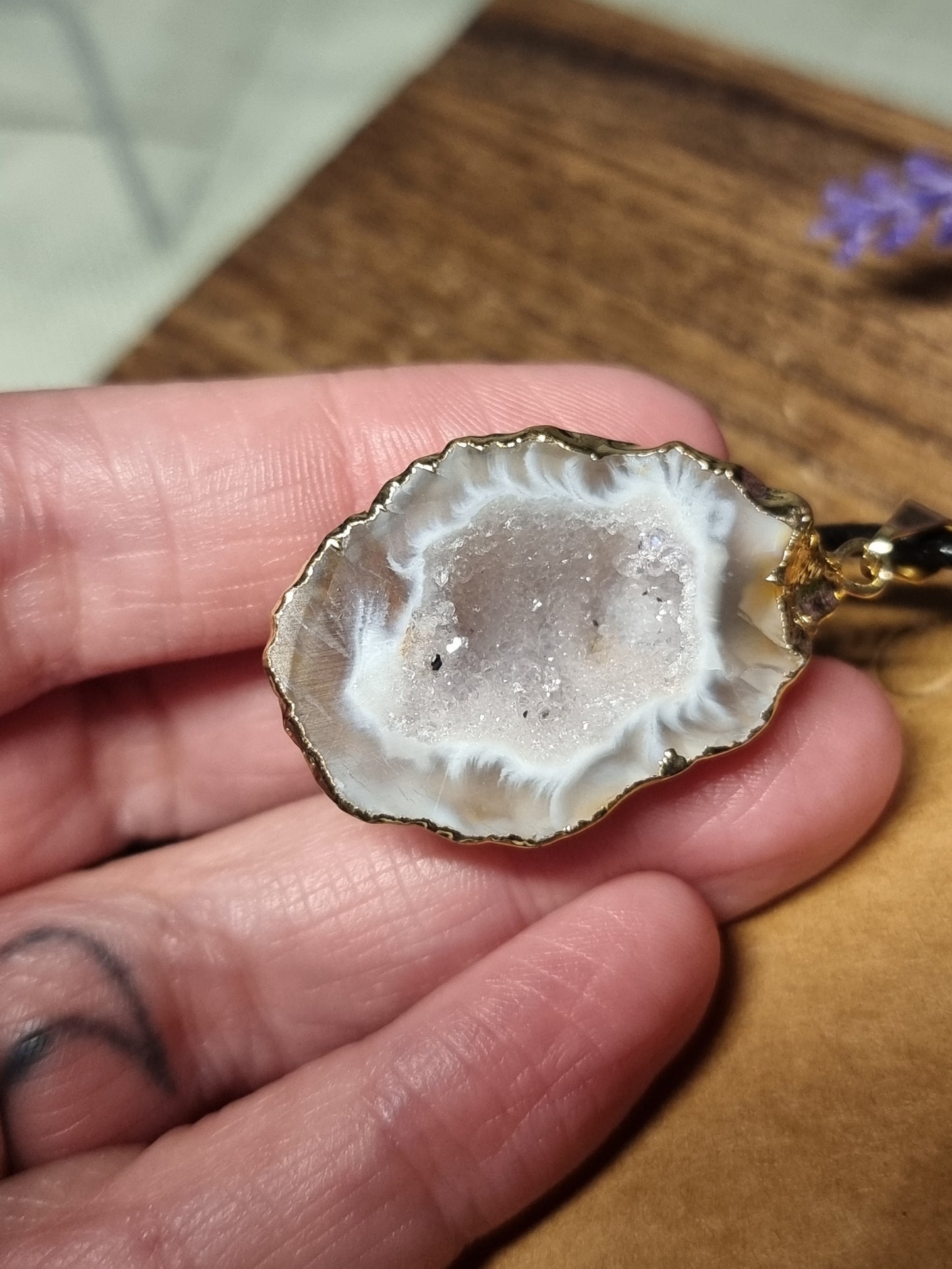 Agate Geode necklaces