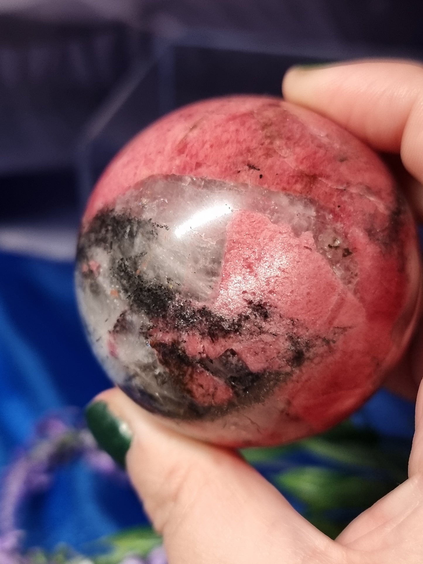 Rhodonite sphere