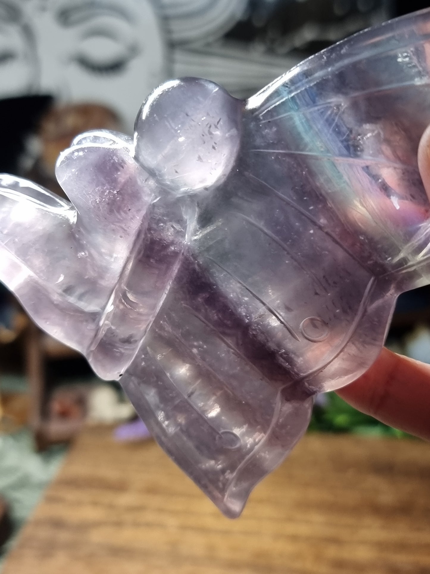 Fluorite with mica fairy