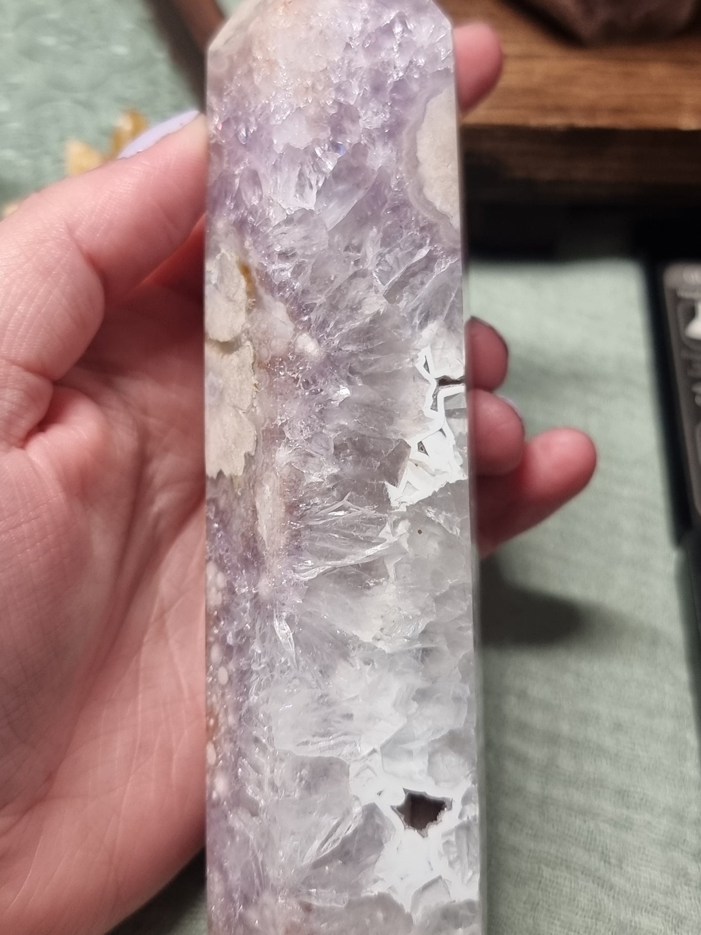 Pink amethyst towers