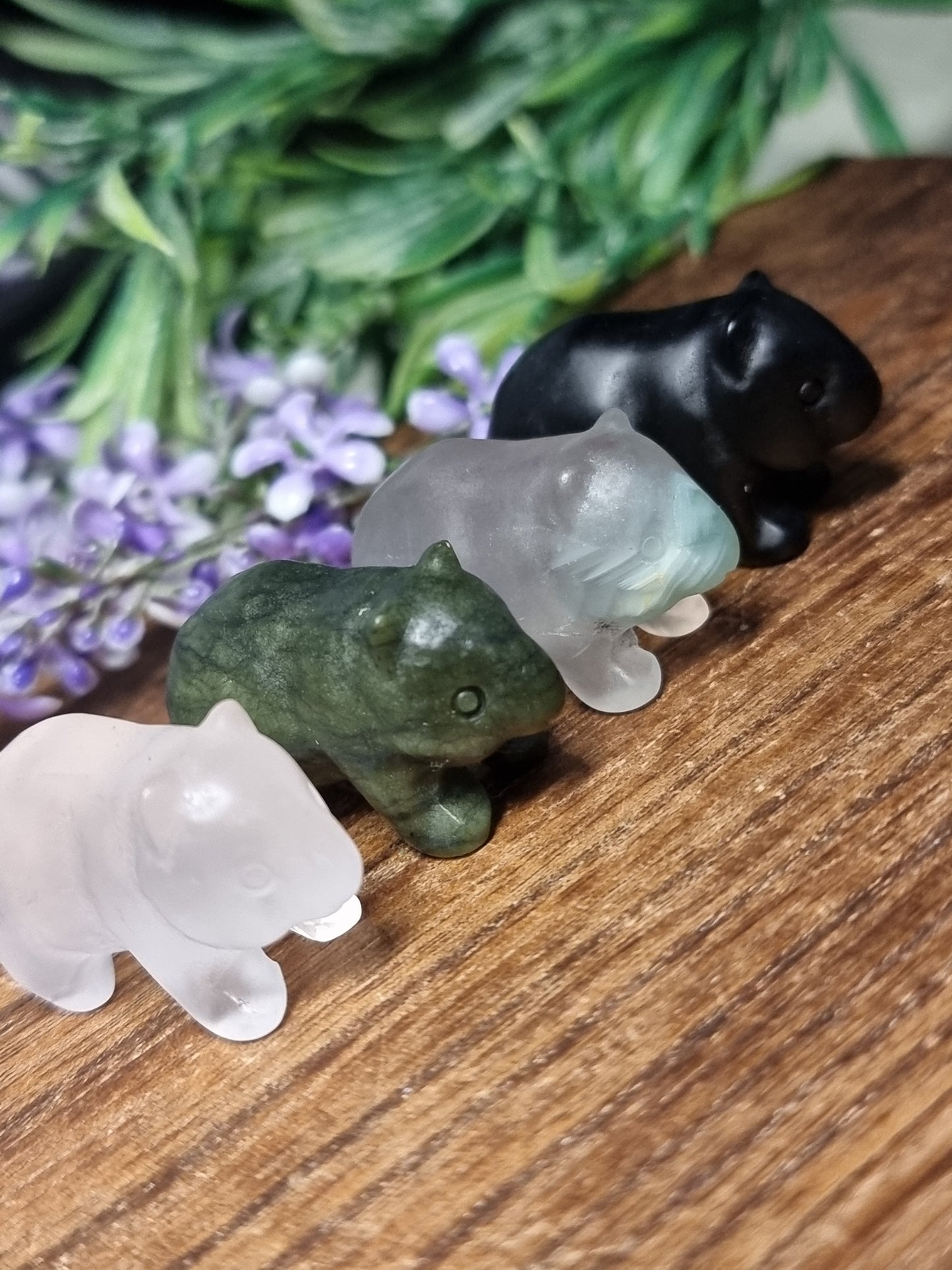 Wombat carving