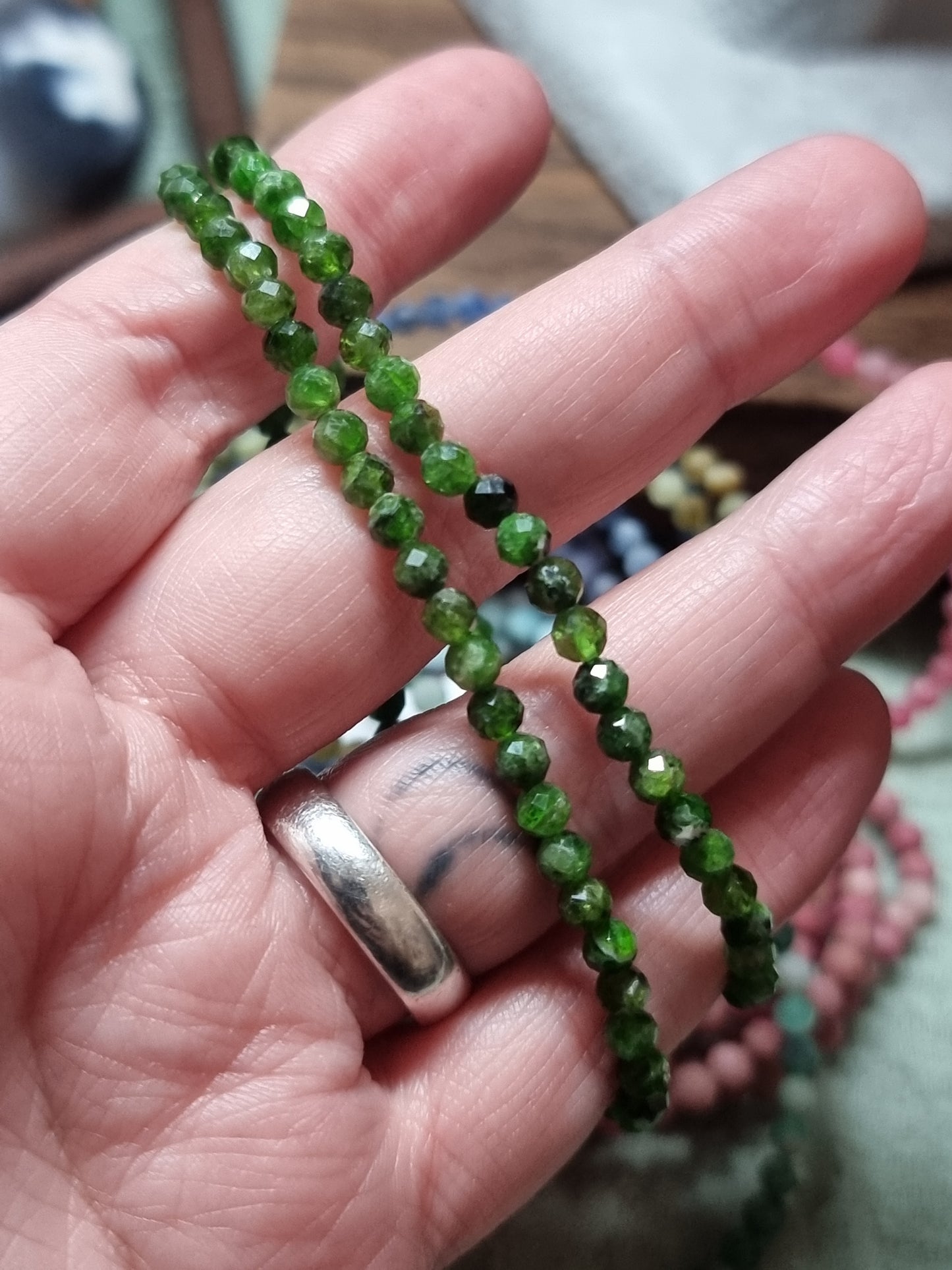 4mm faceted bracelets - high grade