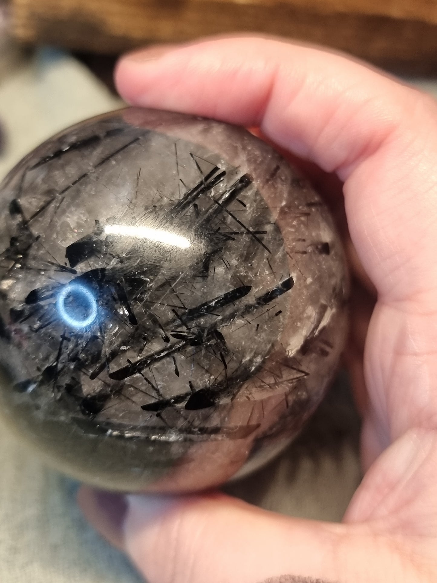 Tourmaline quartz spheres