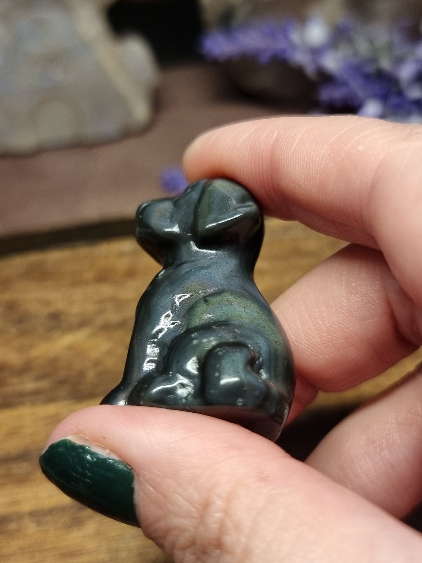 Dog carvings