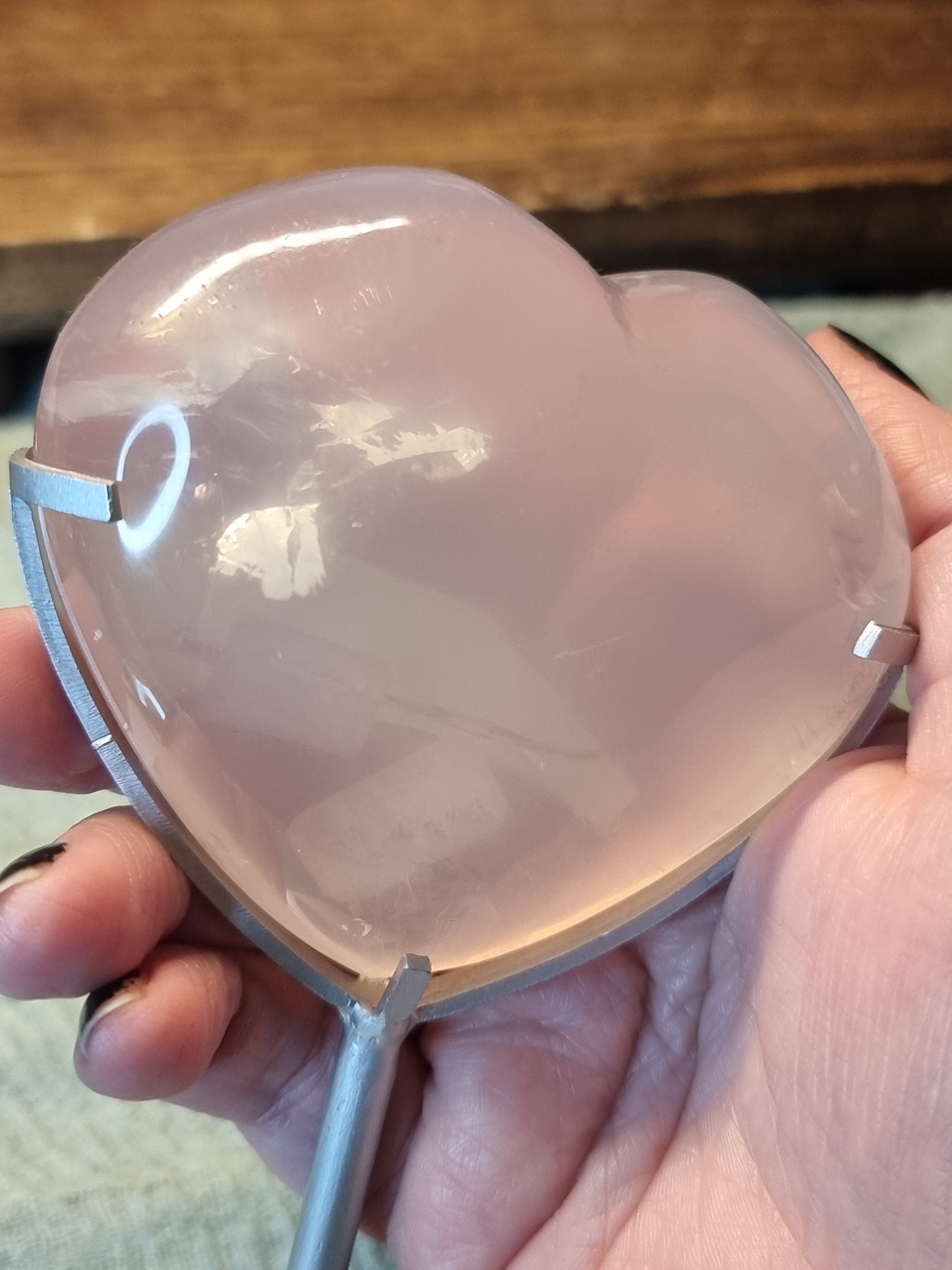 Rose quartz hearts