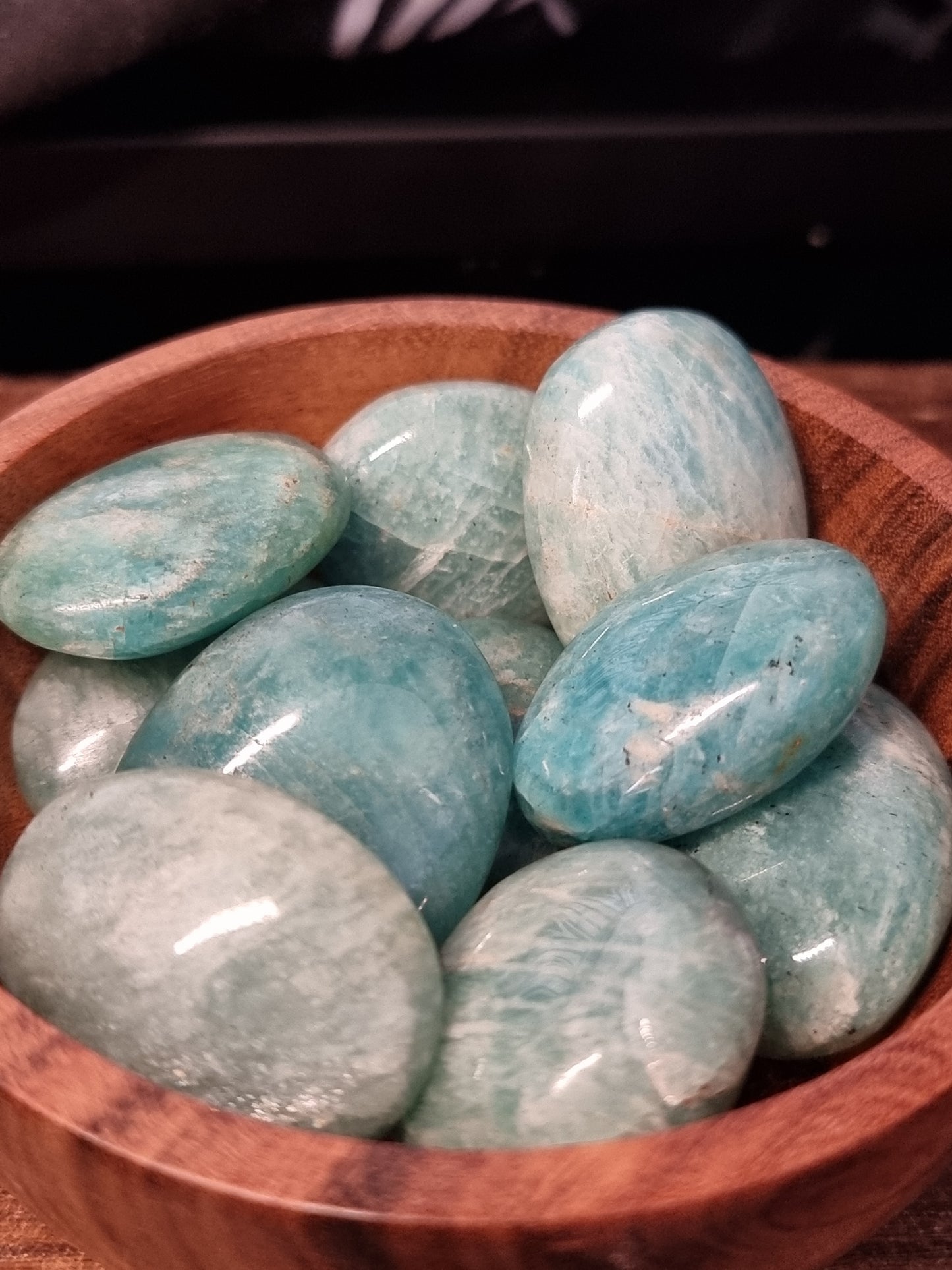 Amazonite pebbles