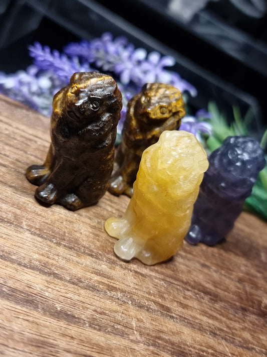 Lion carvings