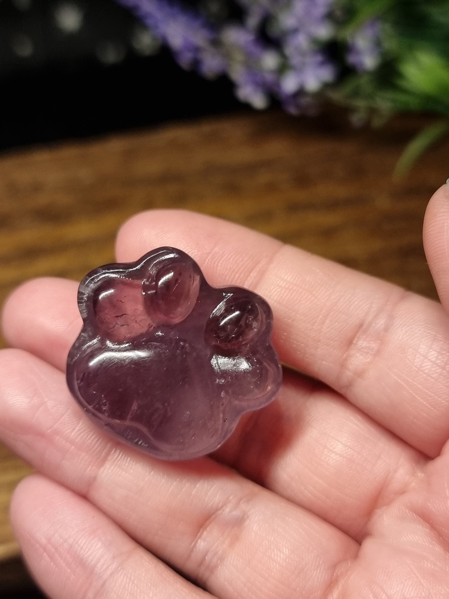 Amethyst paw print