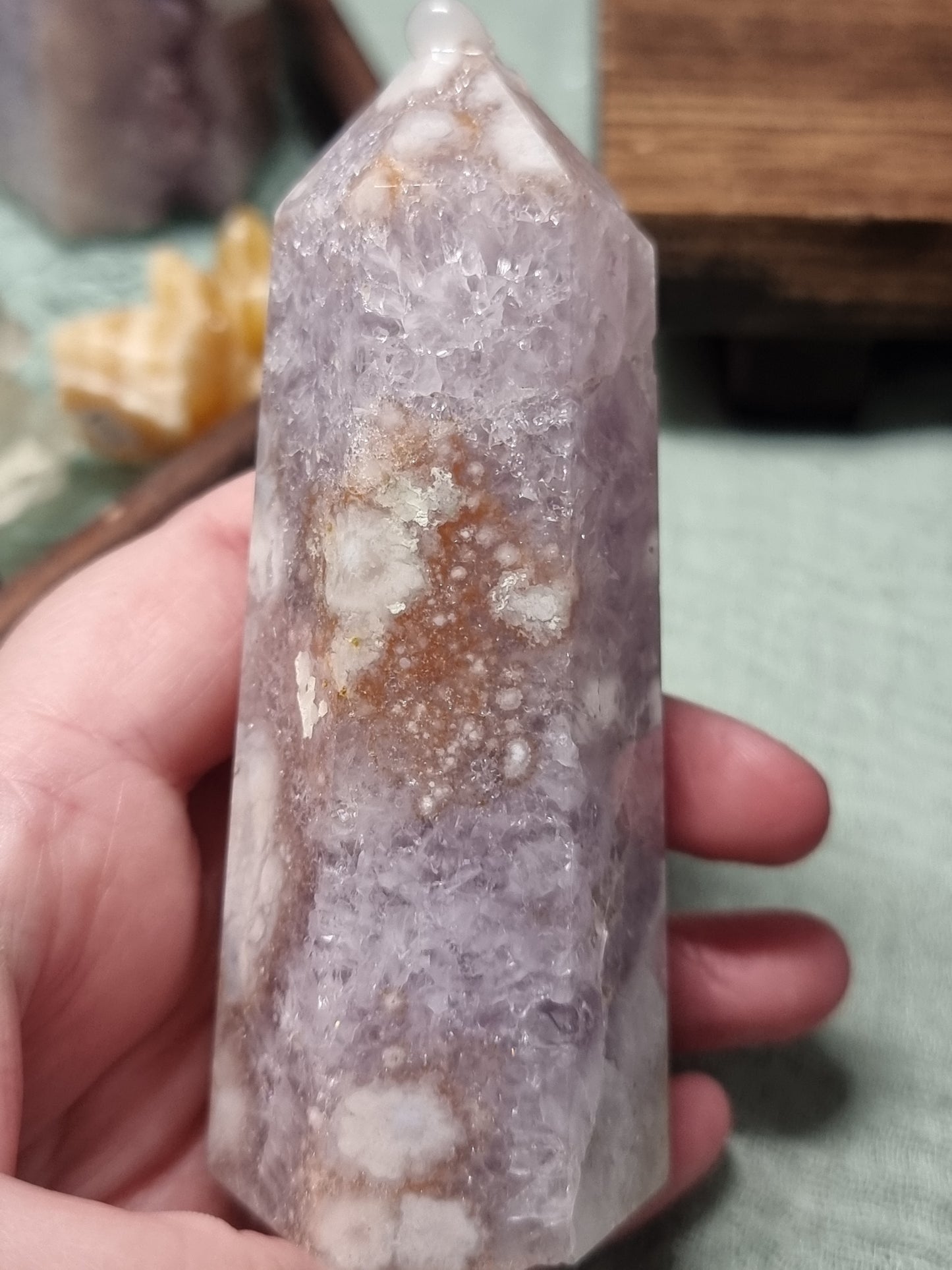 Pink amethyst towers