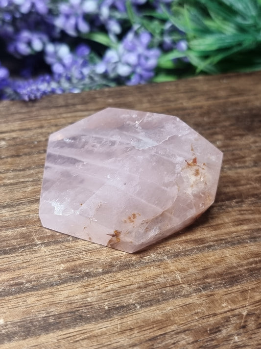 Hematoid Rose quartz freeform
