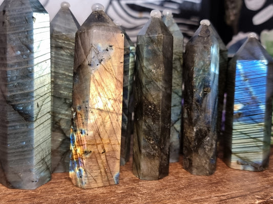 Labradorite towers