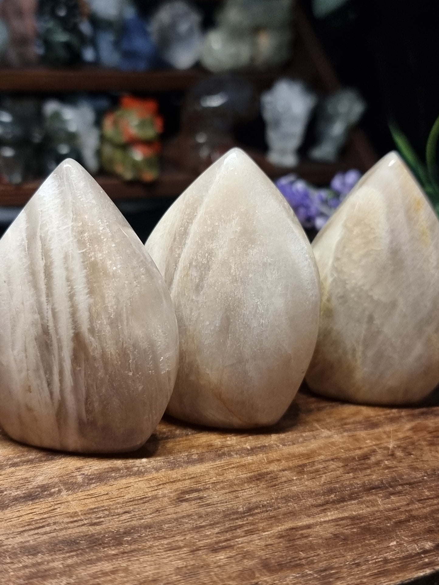 Moonstone flames