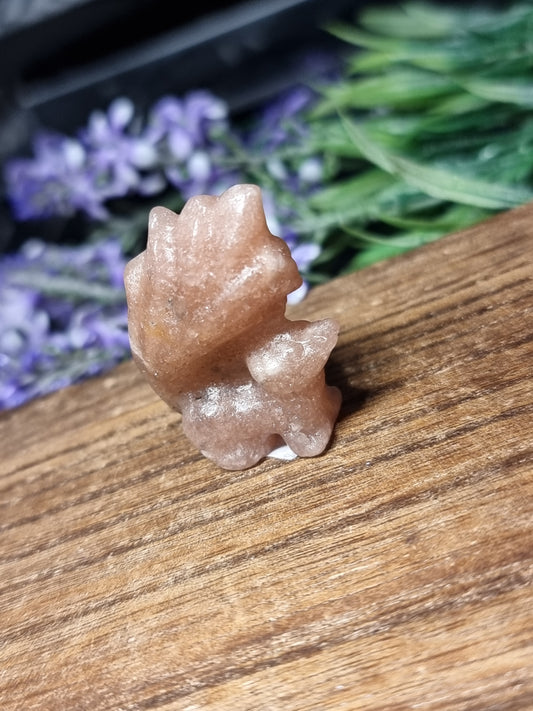 Pink amethyst 9 tail fox
