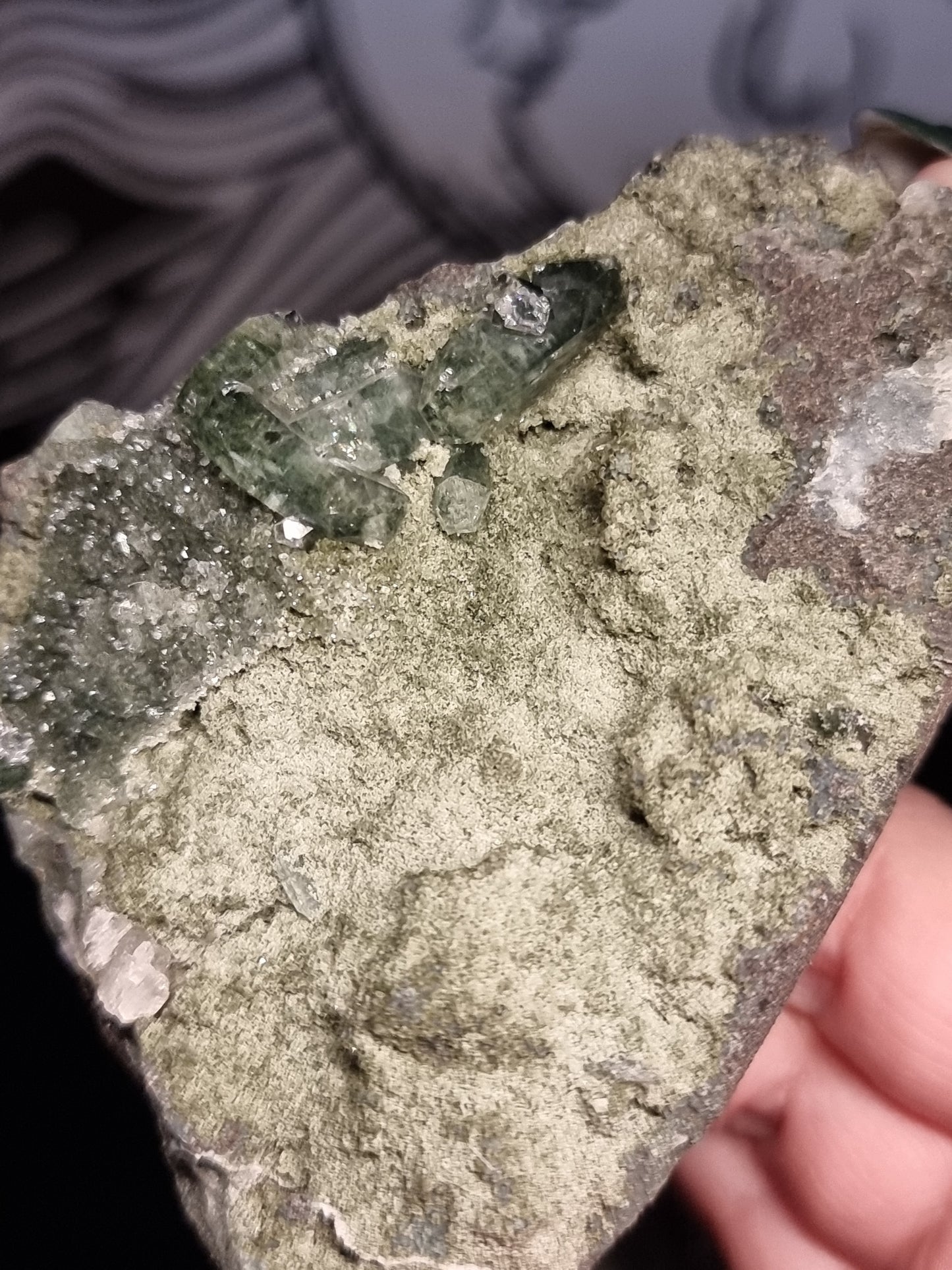 Marshy green apophyllite