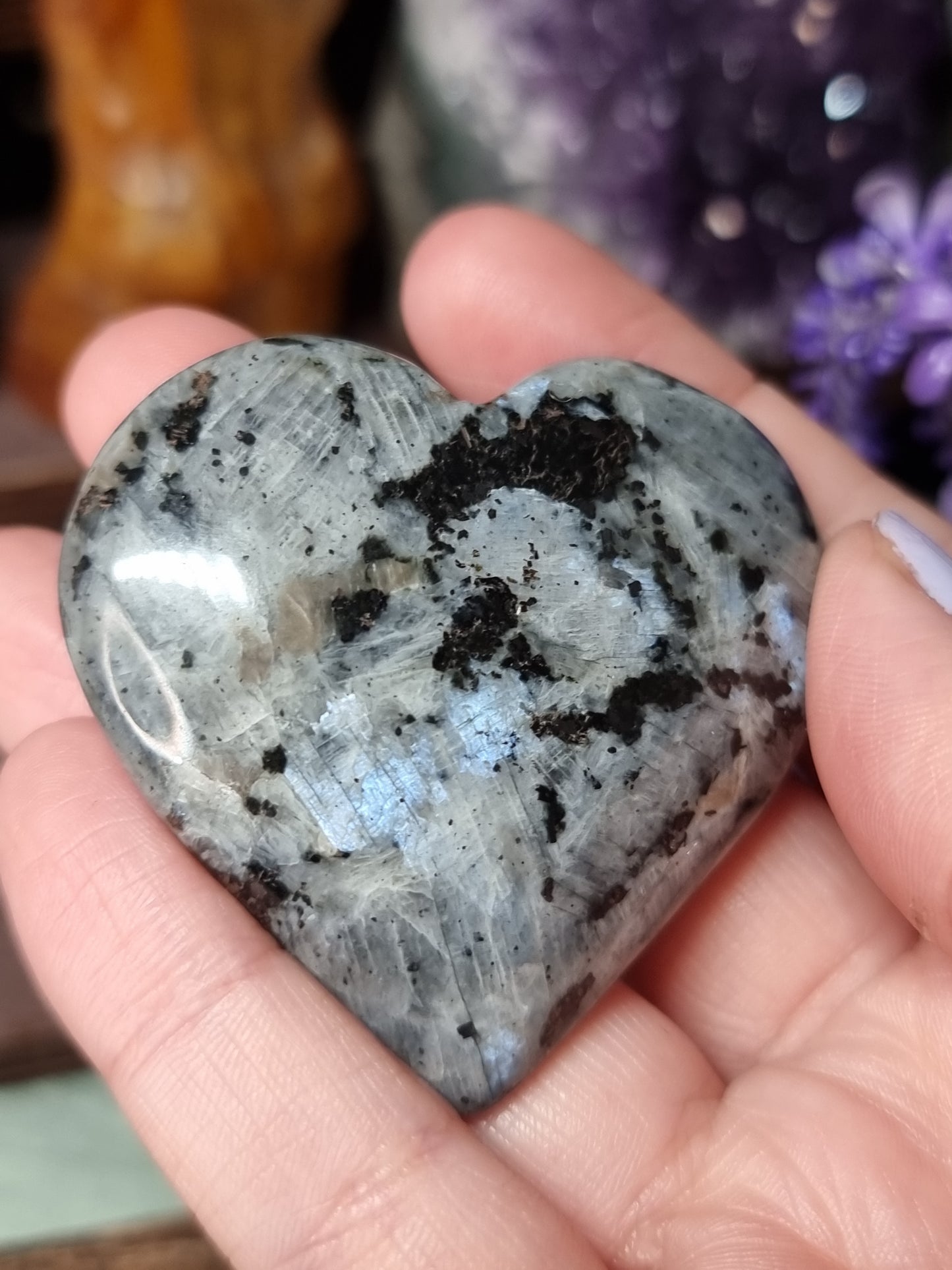 Larvikite heart