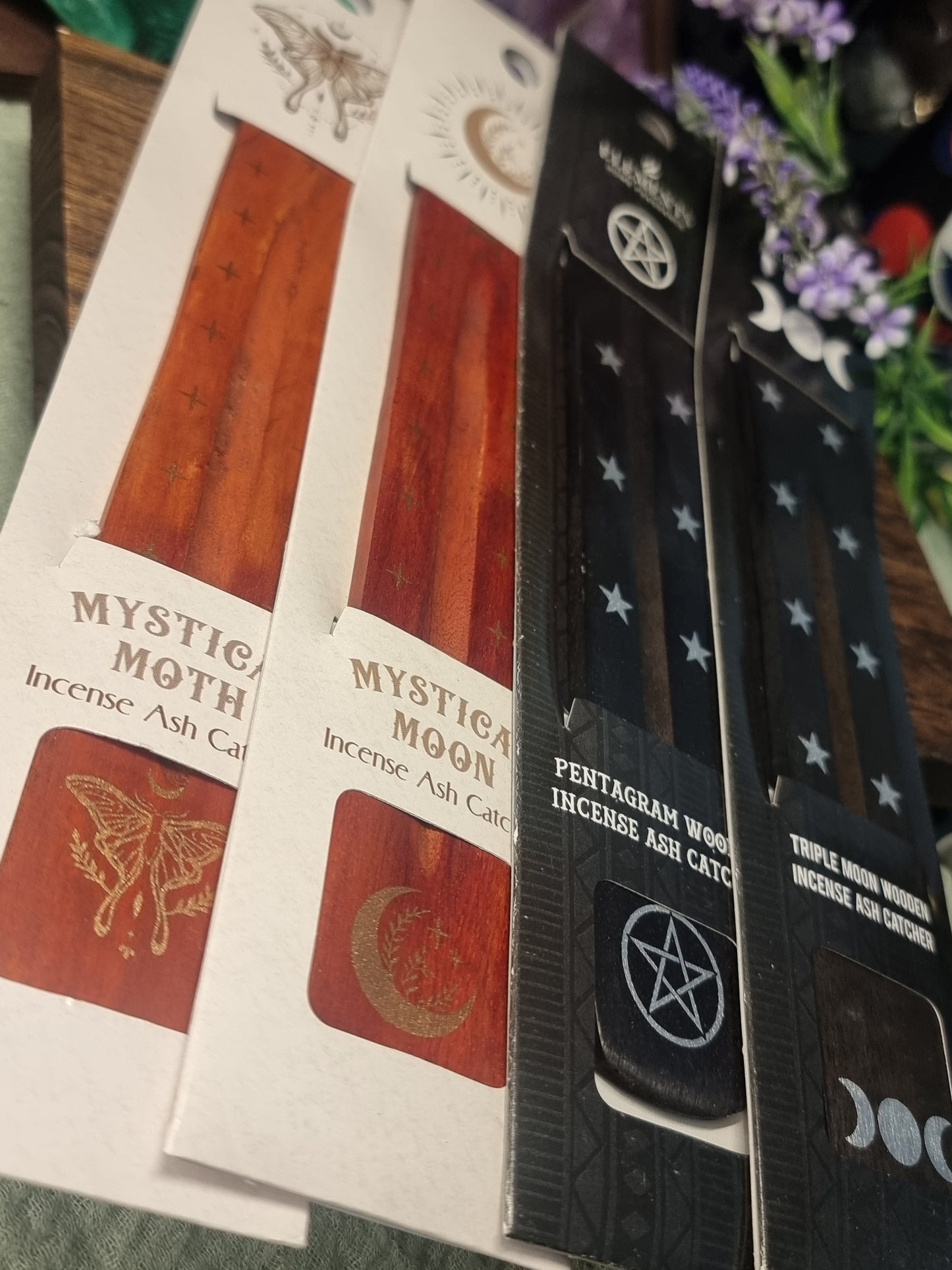 Incense ash catchers